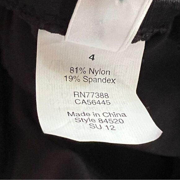 J.Crew Heritage Triangle Plunge Tank One Piece Swimsuit Black 4 - Picture 11 of 12
